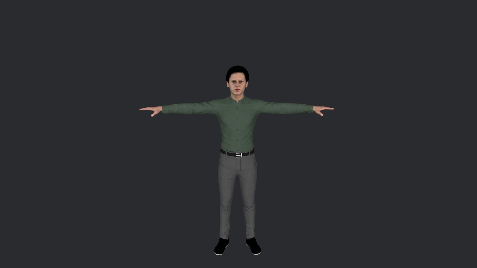 John Connor Hyper Realistic Full Body Rigged Character 3D model_2