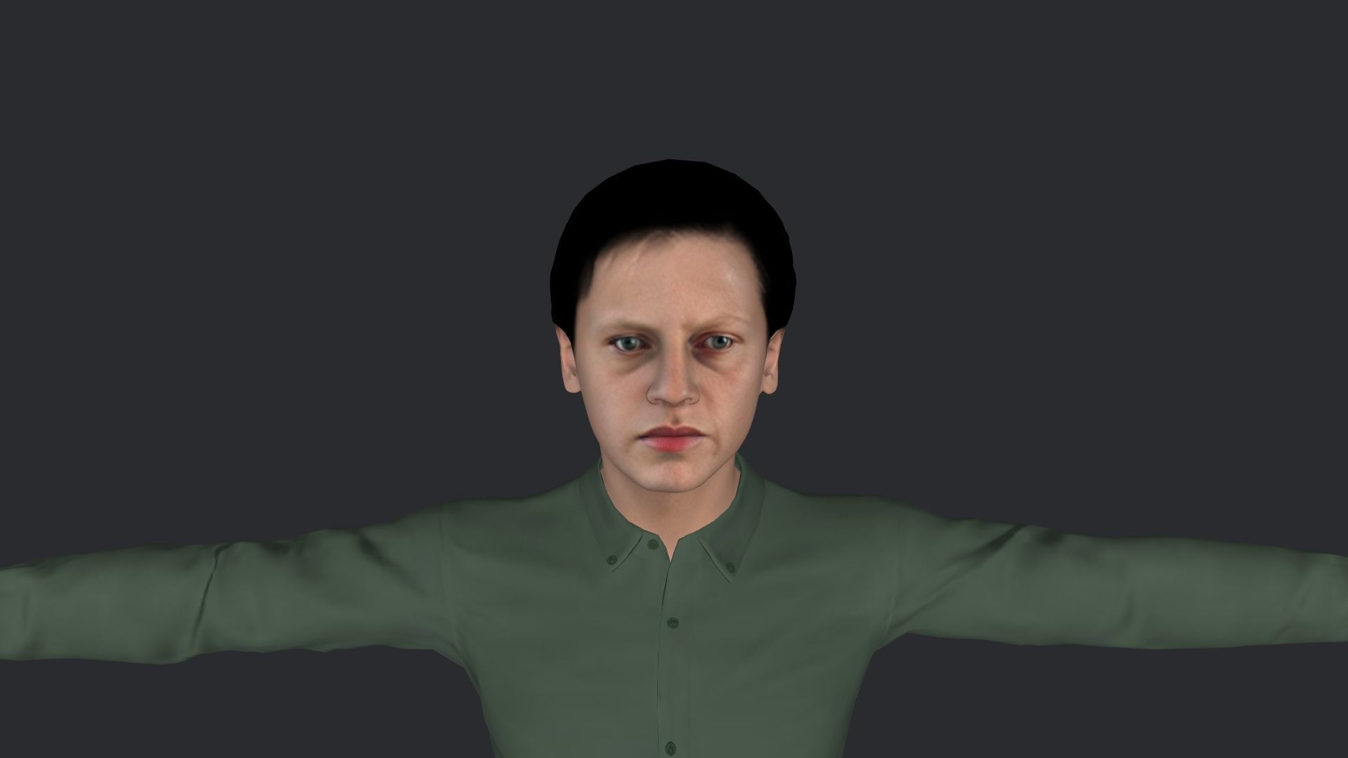 John Connor Hyper Realistic Full Body Rigged Character 3D model_31