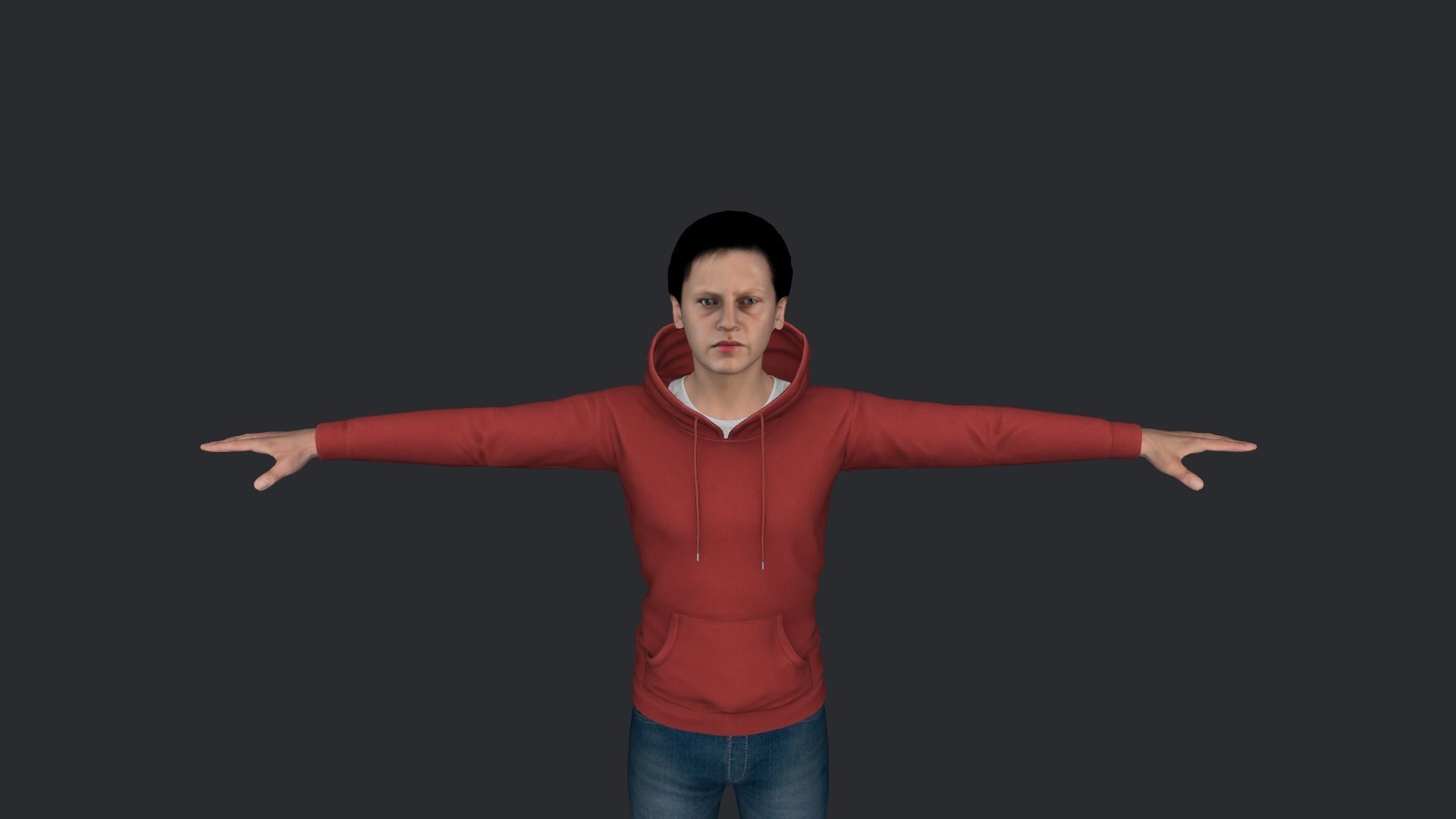 John Connor Hyper Realistic Full Body Rigged Character 3D model_11