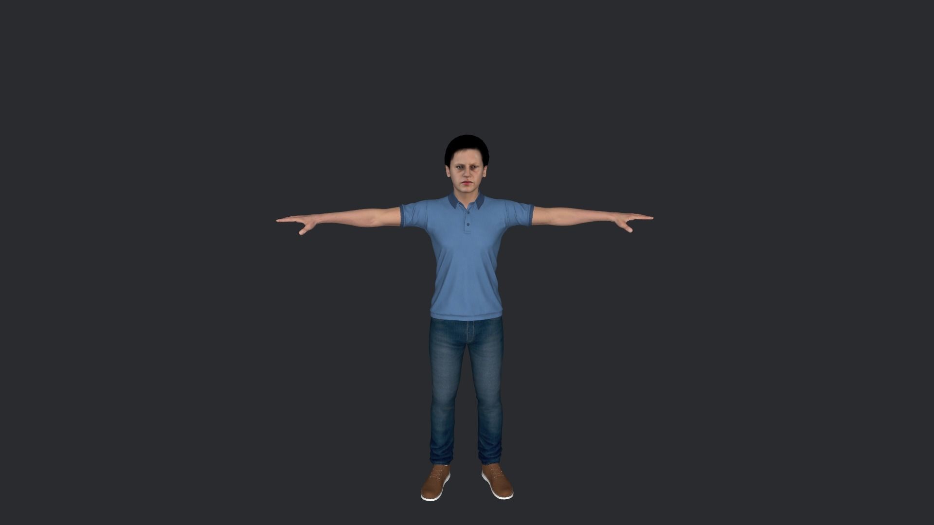 John Connor Hyper Realistic Full Body Rigged Character 3D model_18