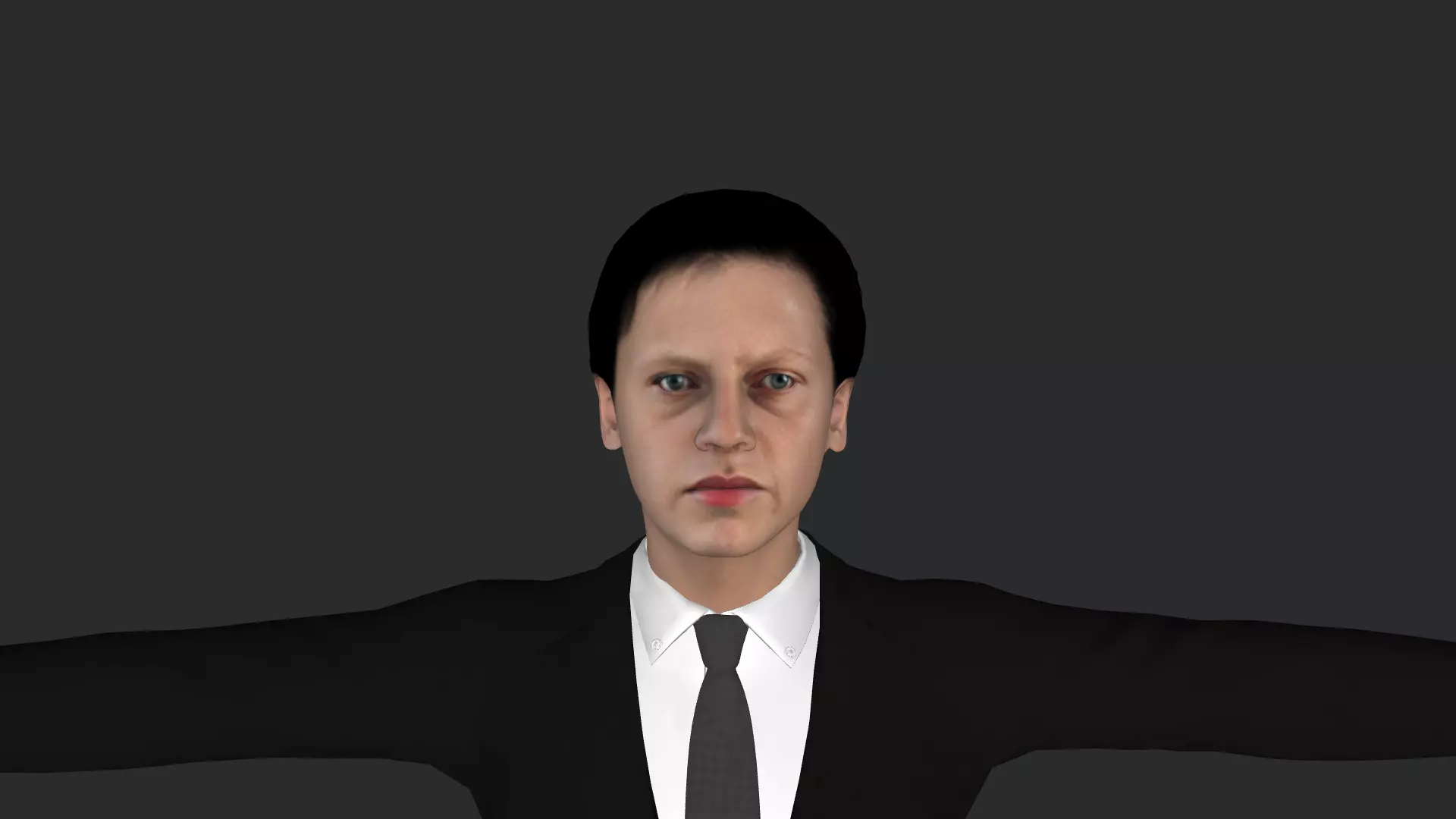 John Connor Hyper Realistic Full Body Rigged Character 3D model_0