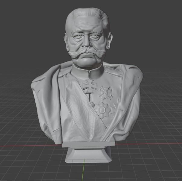 Paul von Hindenburg 3D print model_2