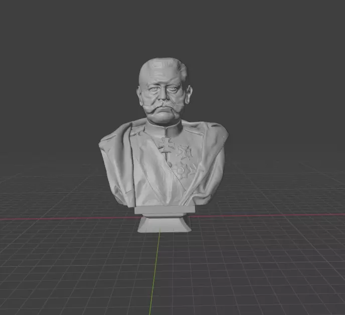 Paul von Hindenburg 3D print model_0