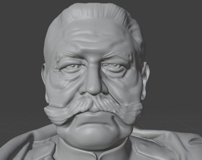 Paul von Hindenburg 3D print model_1
