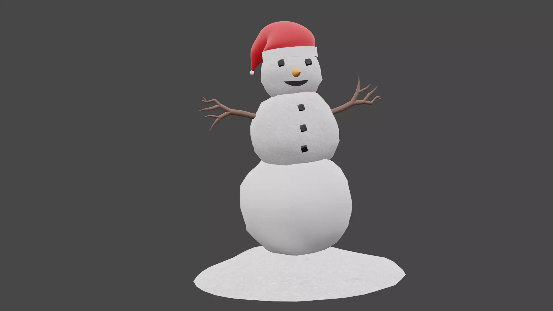 Snowman Free 3D model