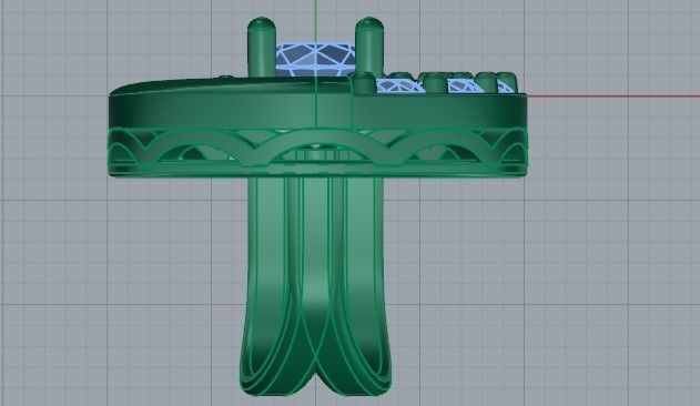 Pear Heart Pendant 2202 3D print model_6