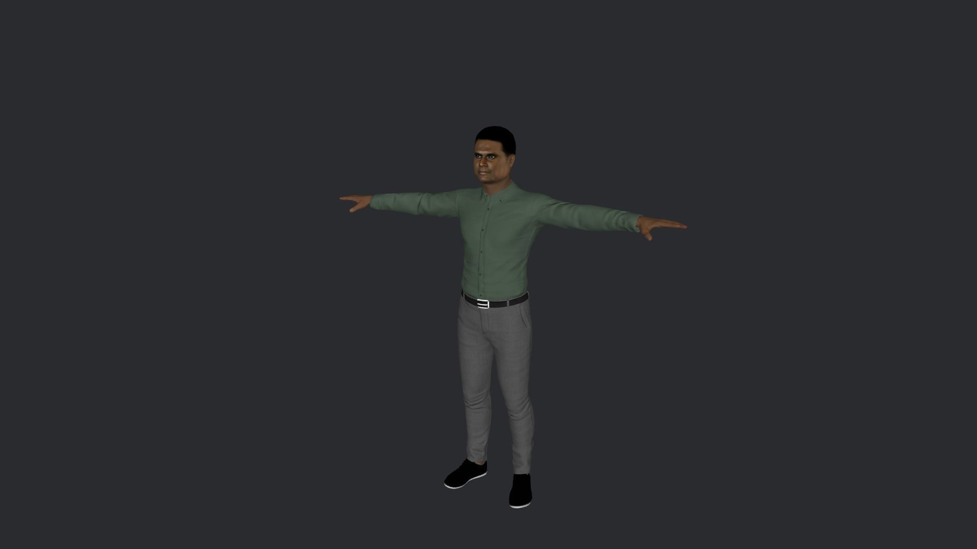 Manasseh Sogavare Hyper Realistic Full Body Rigged Character 3D model_3