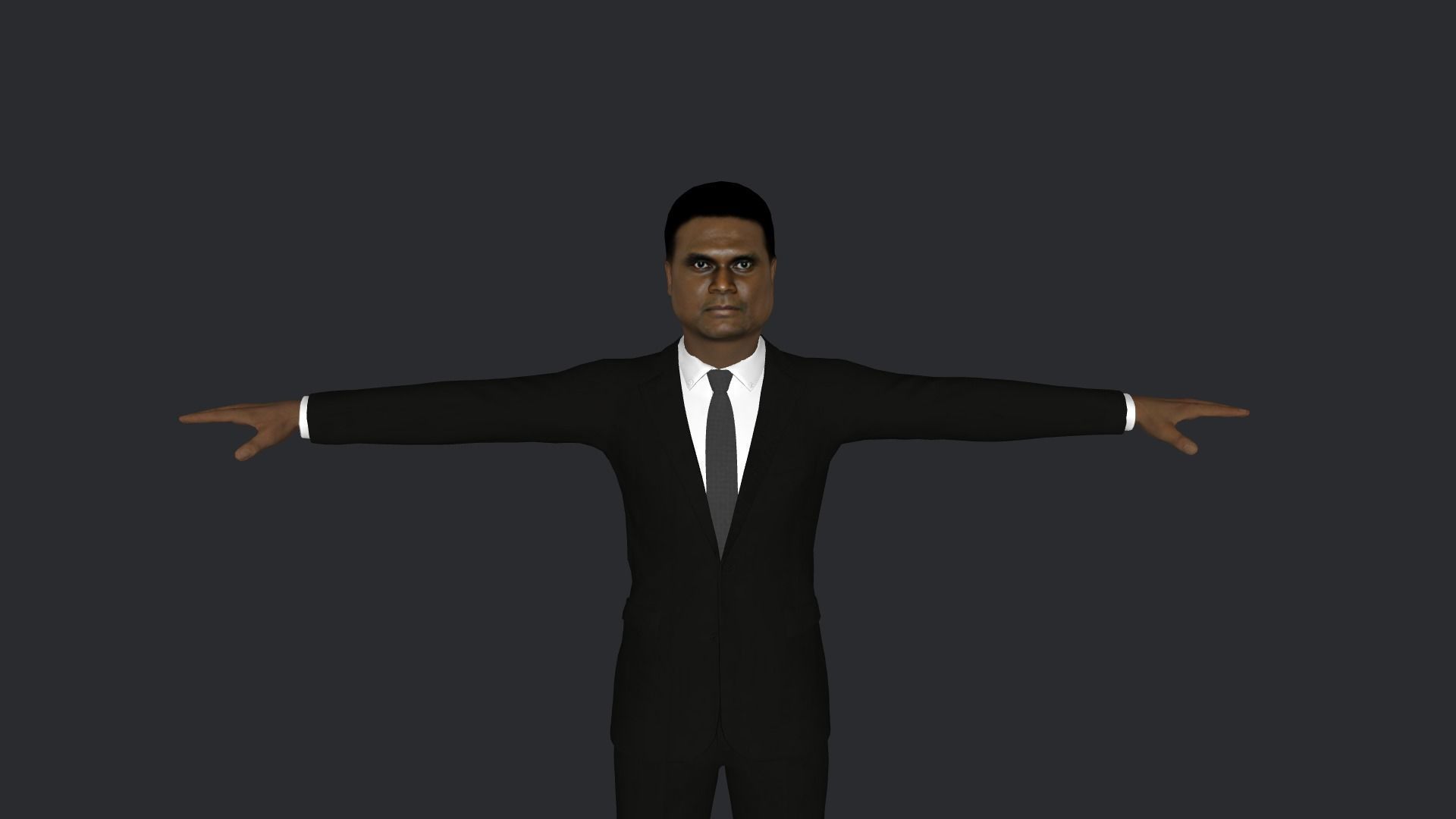 Manasseh Sogavare Hyper Realistic Full Body Rigged Character 3D model_1