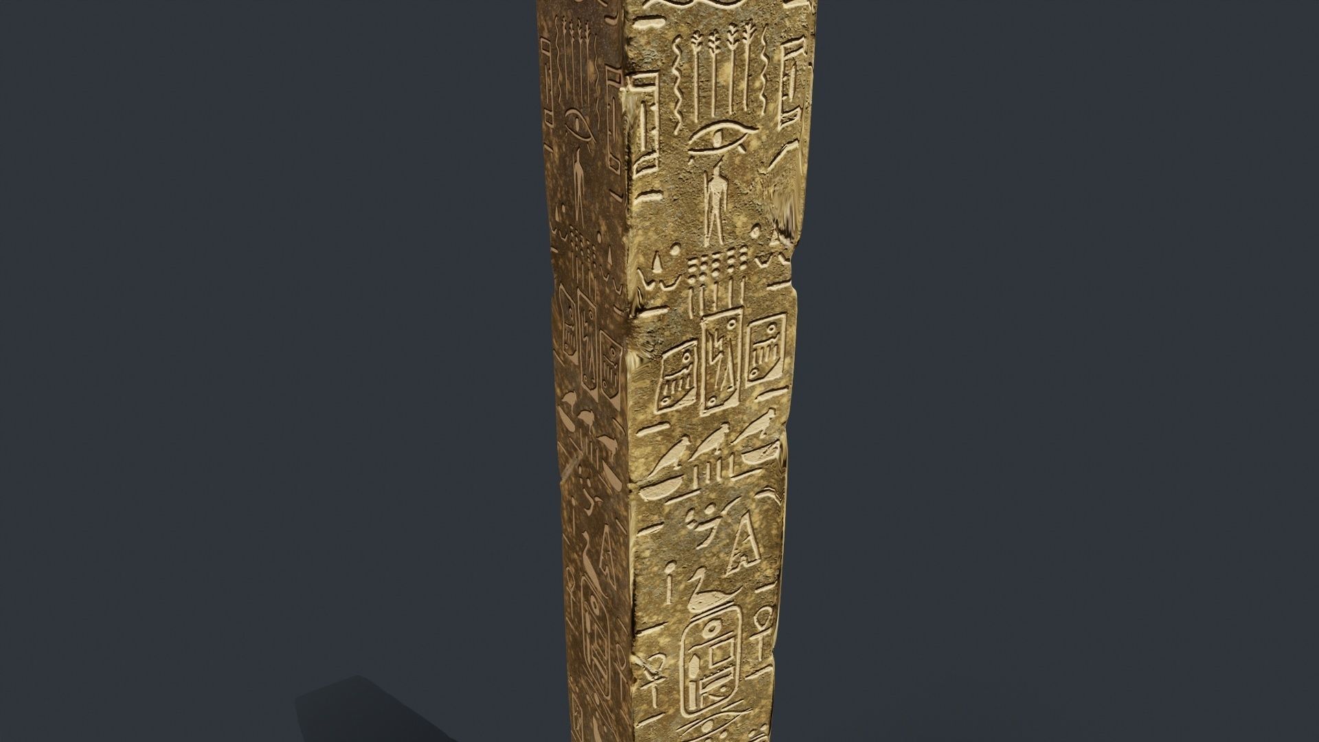Obelisk Low-poly 3D model_2