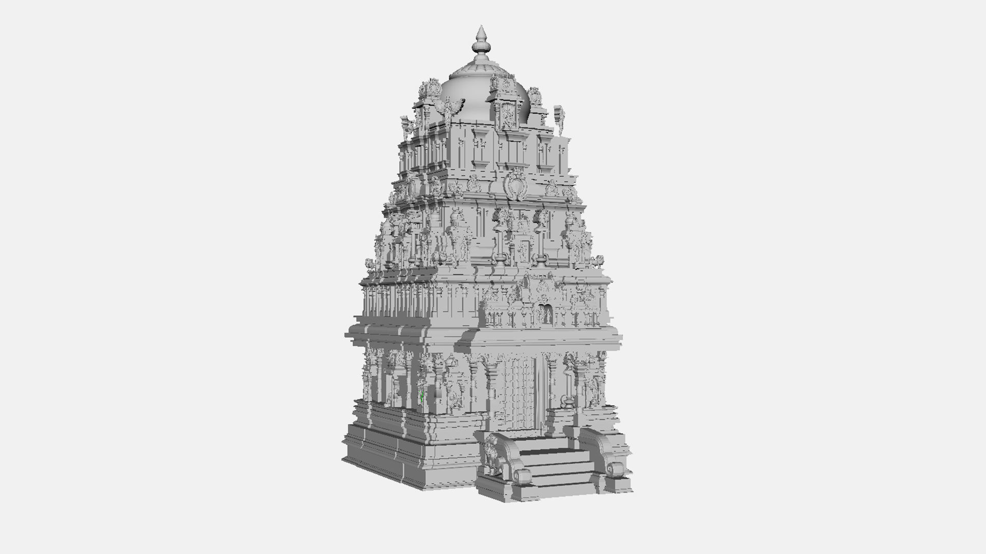 hindu temple 3D model_18