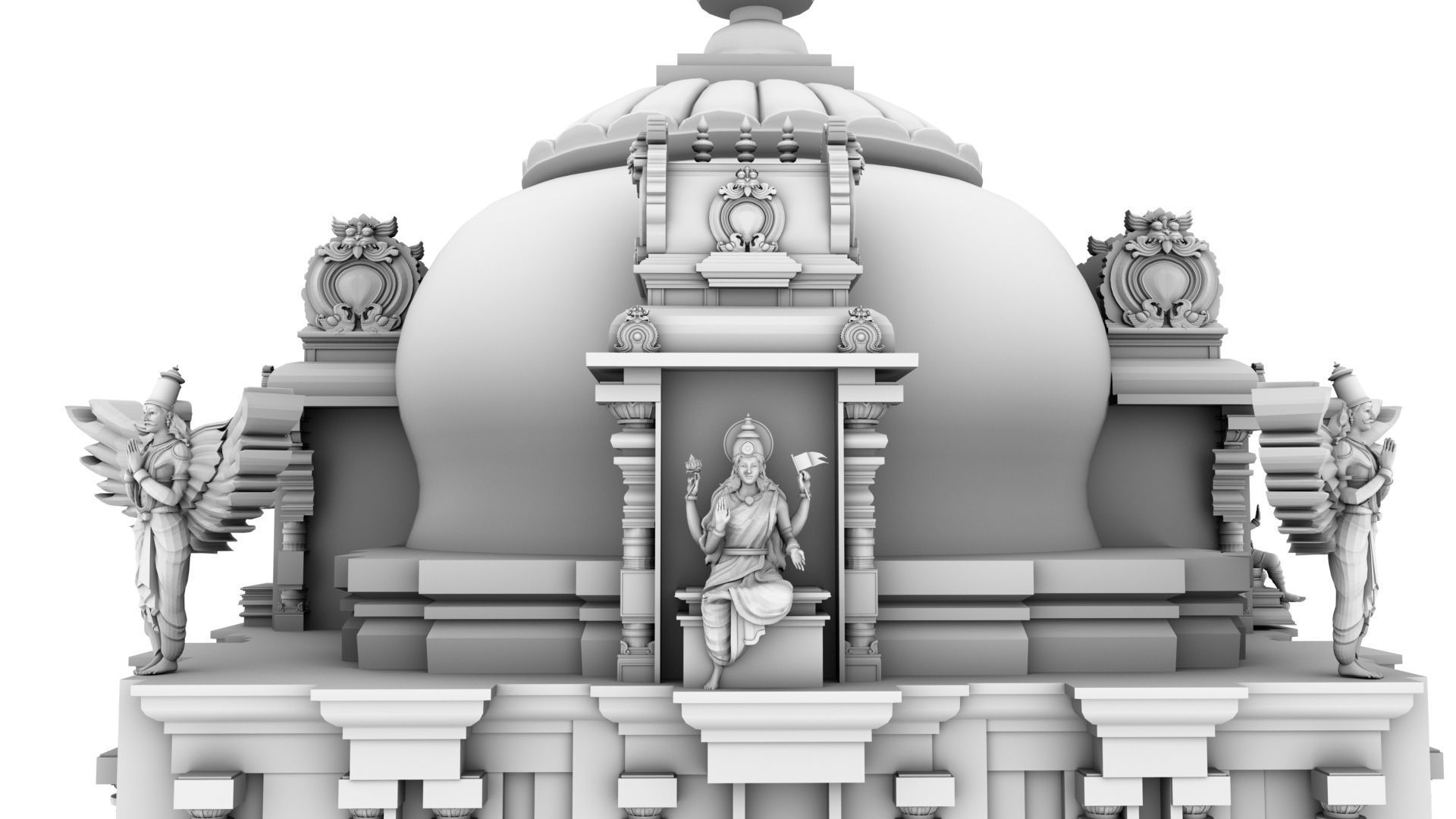 hindu temple 3D model_12