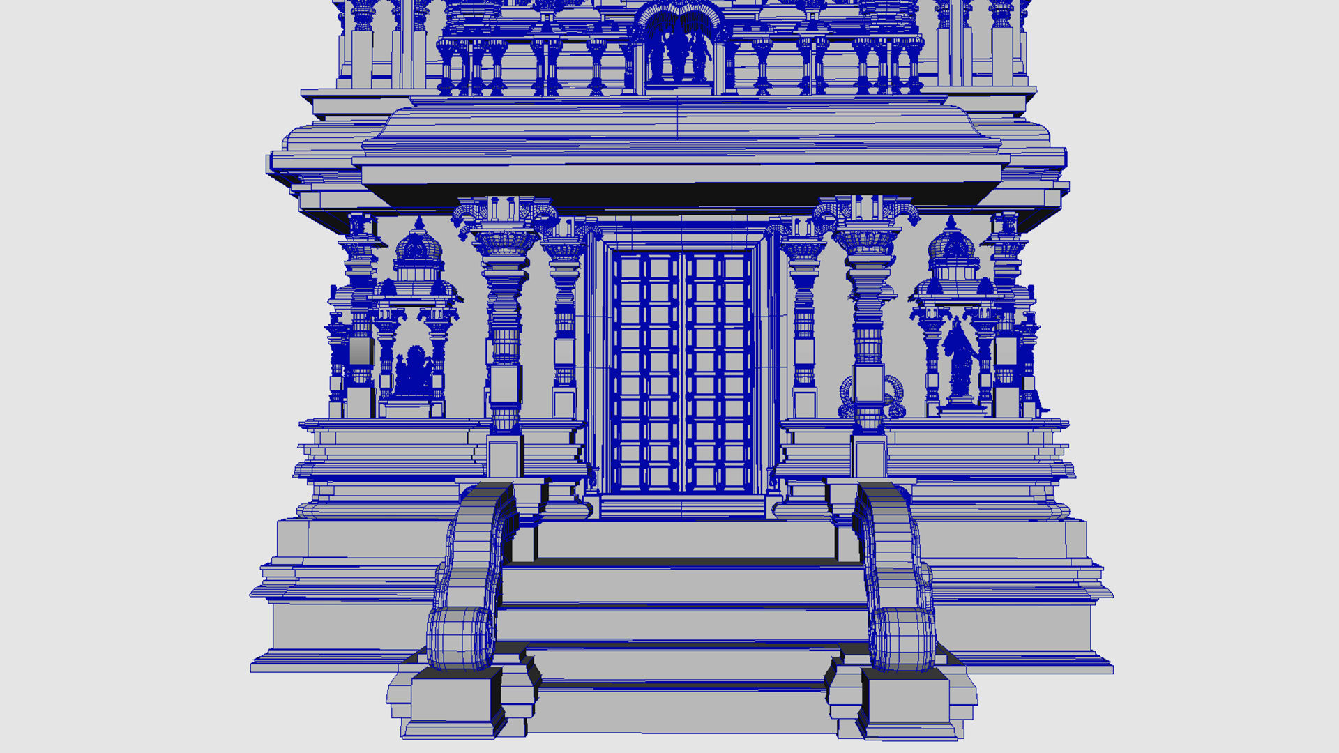 hindu temple 3D model_17