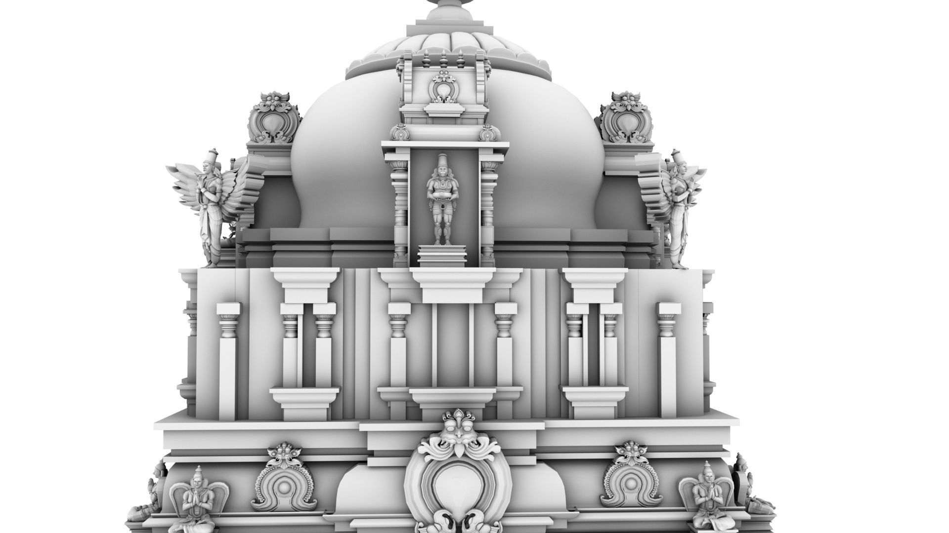 hindu temple 3D model_10