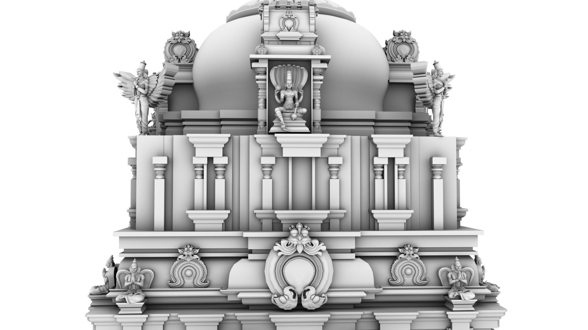 hindu temple 3D model_8