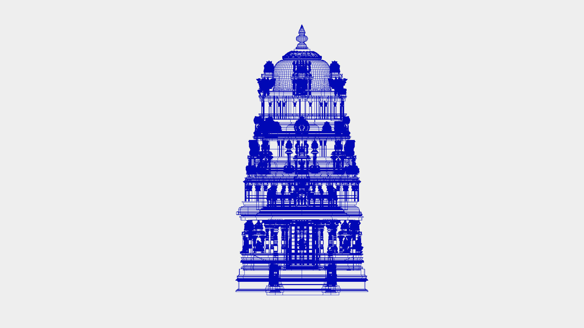 hindu temple 3D model_20