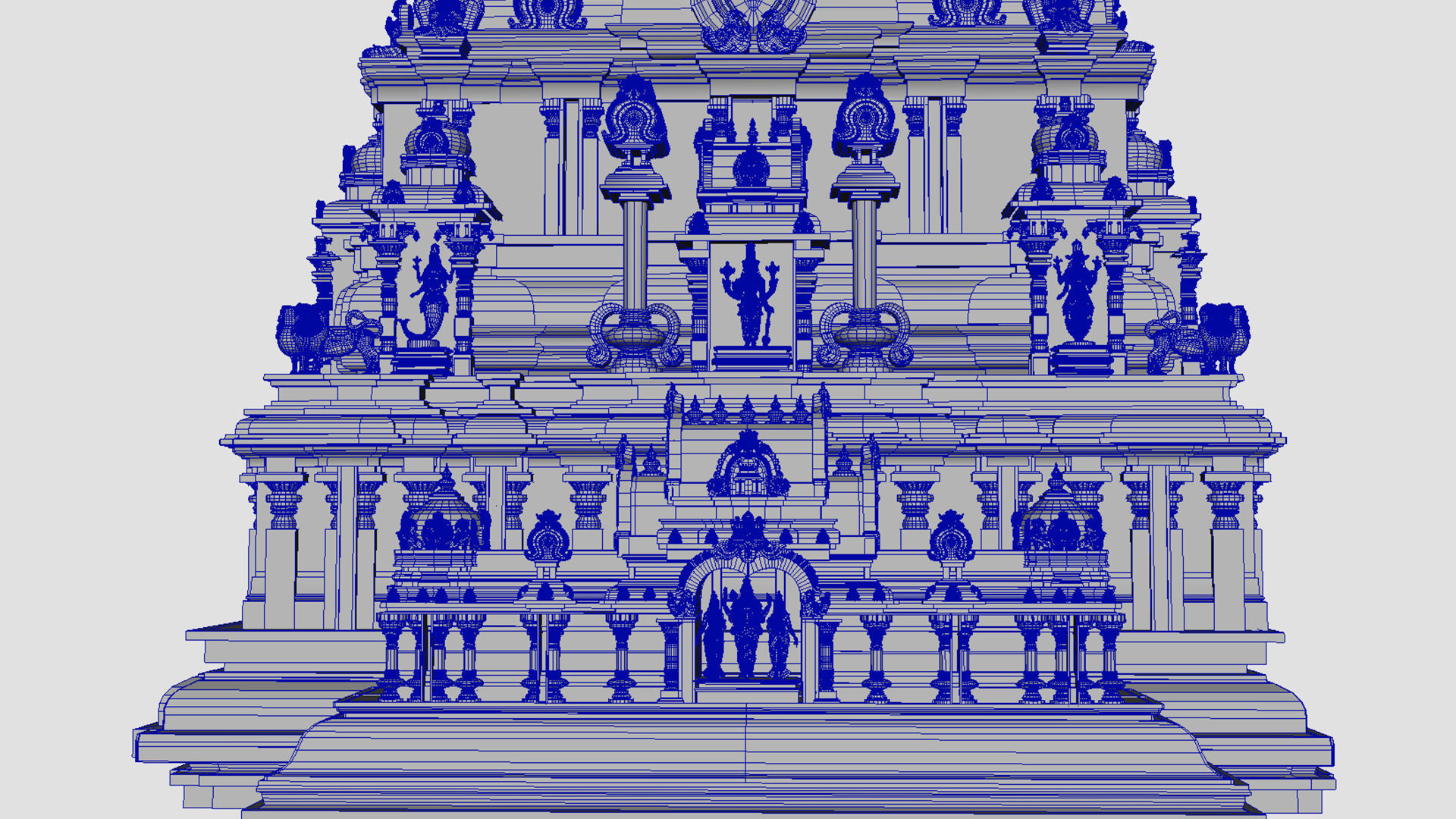hindu temple 3D model_21