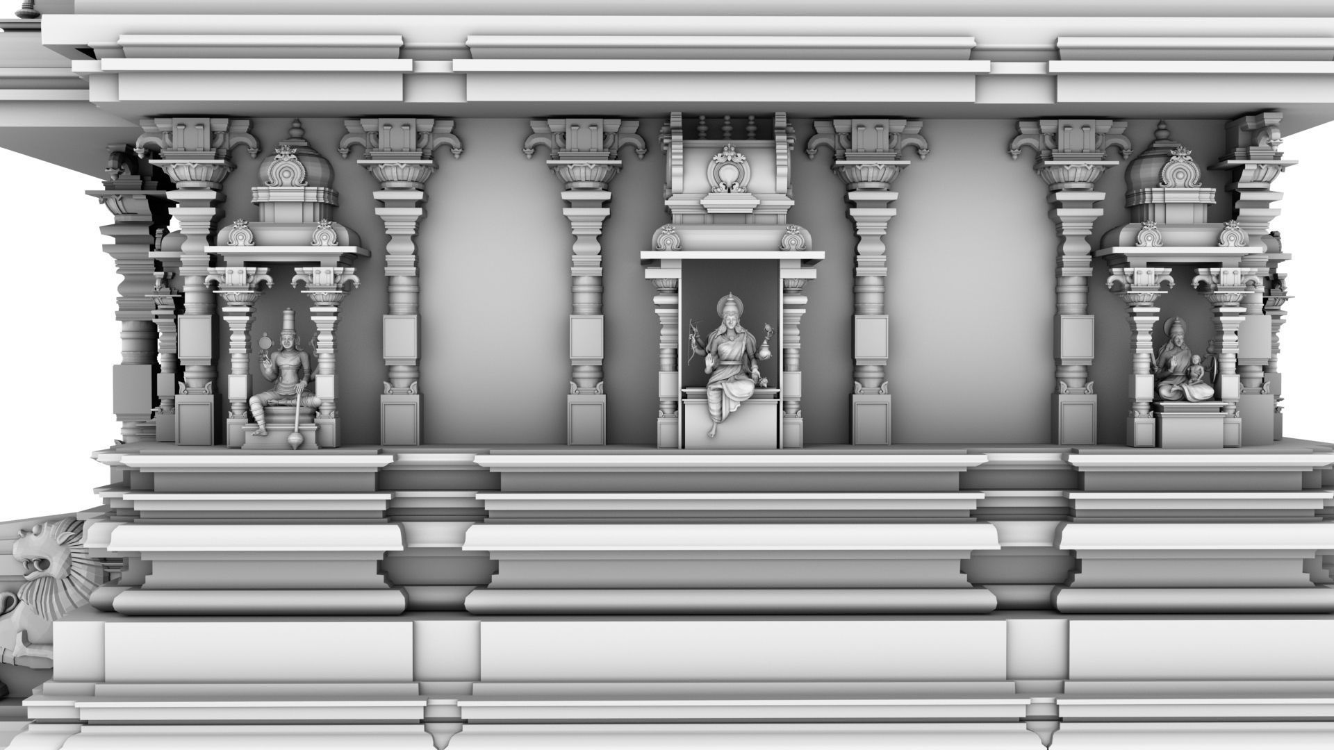 hindu temple 3D model_27