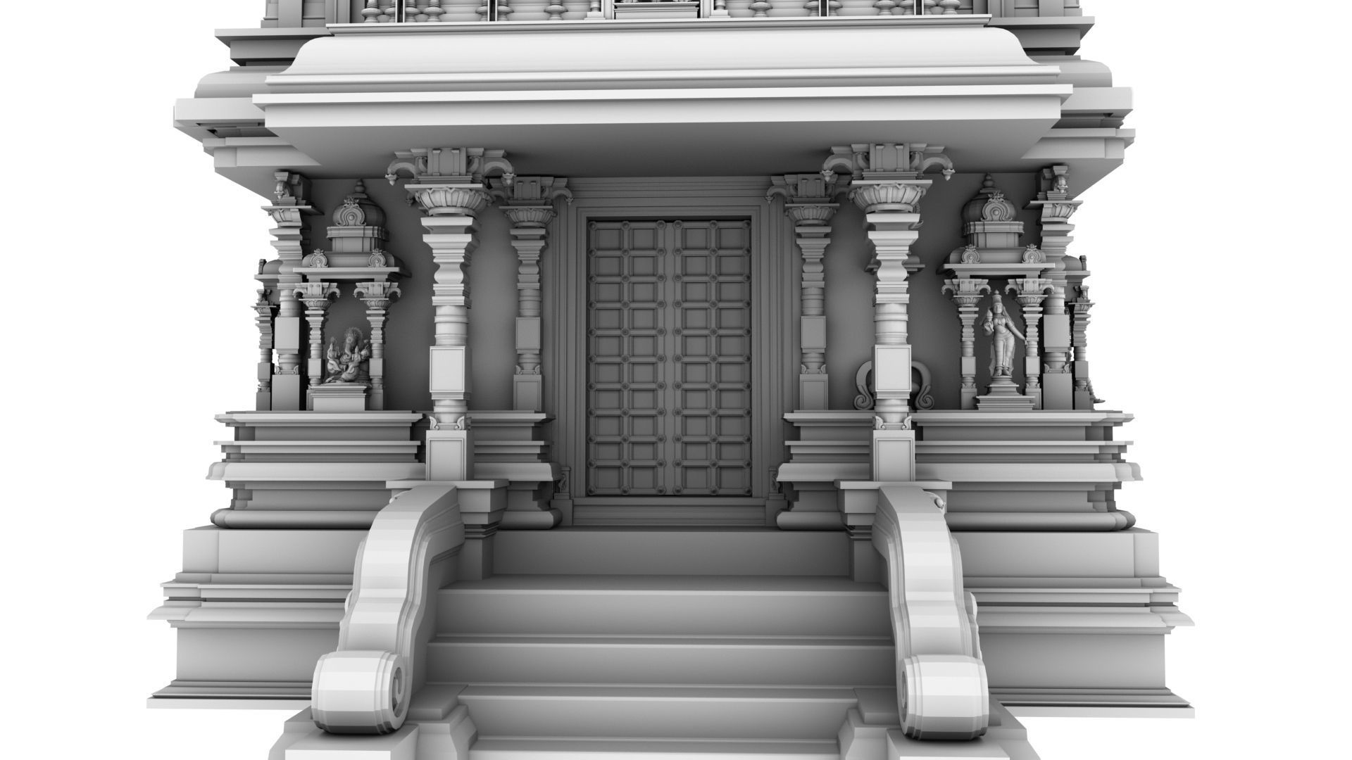 hindu temple 3D model_23