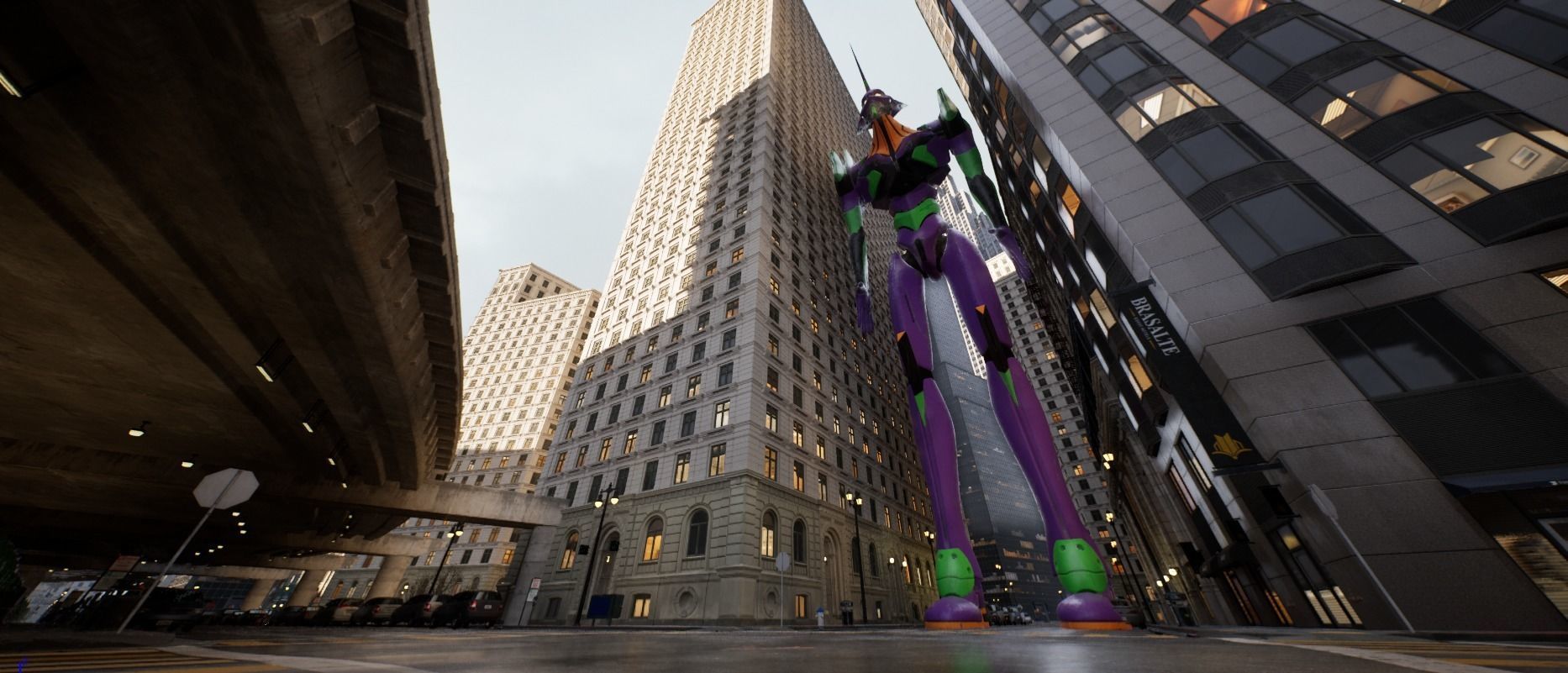 EVA-01 Low-poly 3D model_7