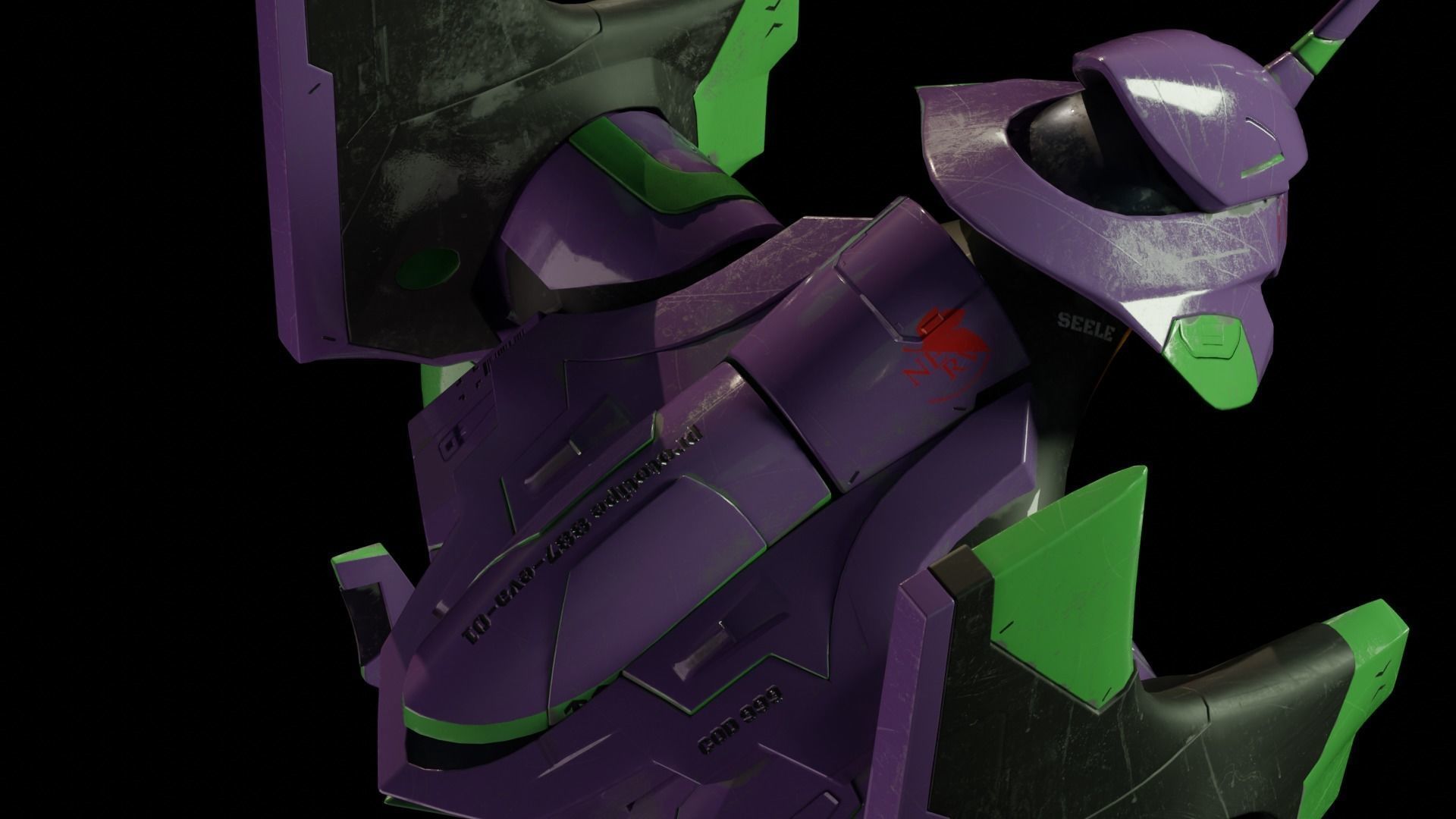 EVA-01 Low-poly 3D model_18