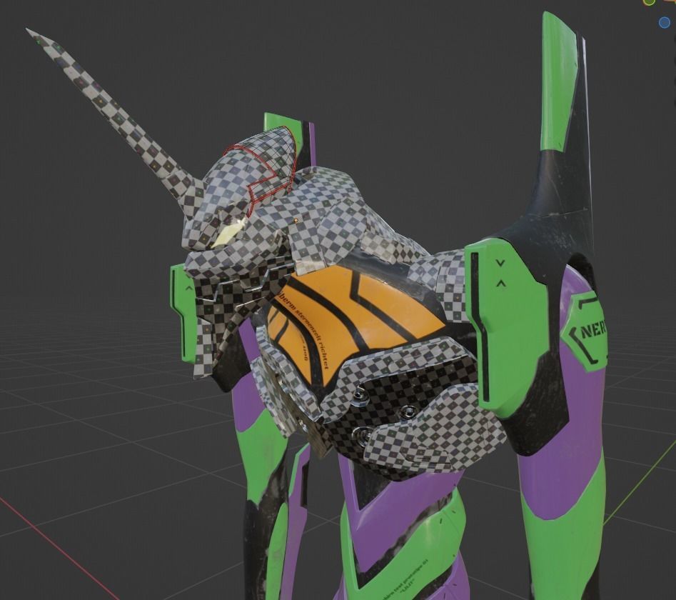 EVA-01 Low-poly 3D model_25