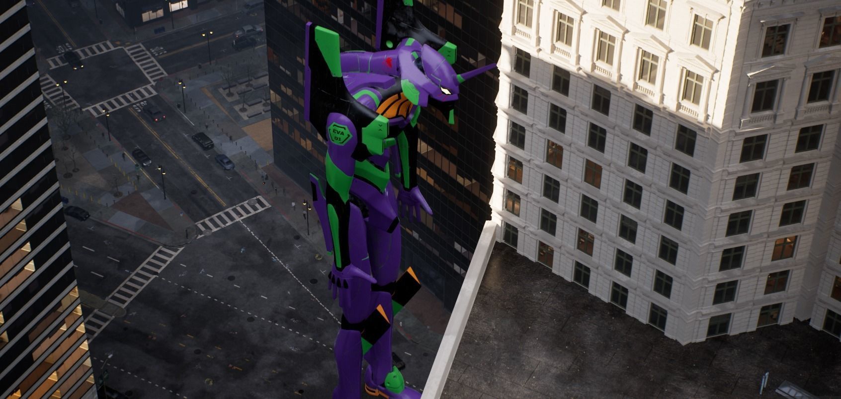 EVA-01 Low-poly 3D model_12