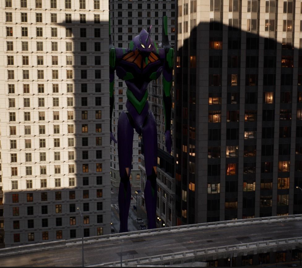 EVA-01 Low-poly 3D model_14