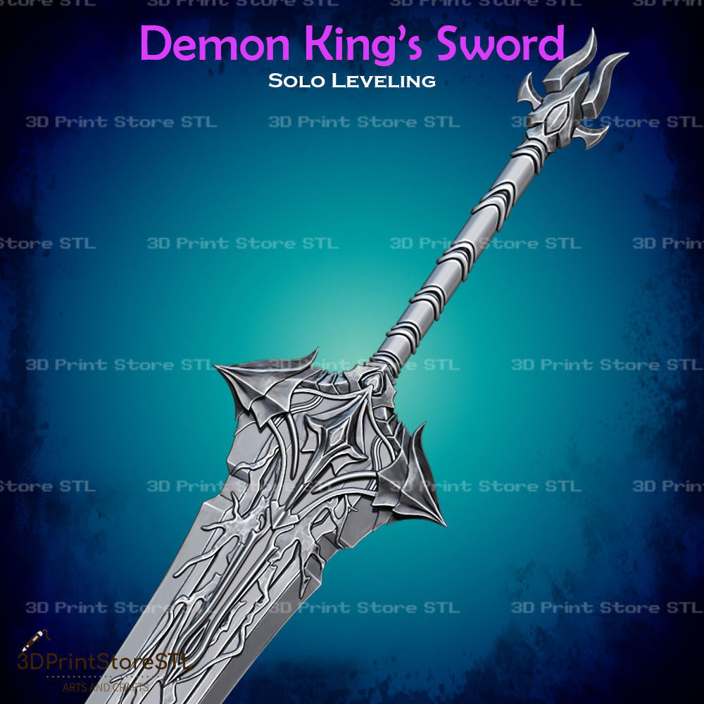 Demon King Sword Cosplay Solo Leveling - STL File 3D print model_2