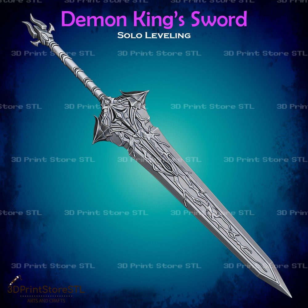 Demon King Sword Cosplay Solo Leveling - STL File 3D print model_1
