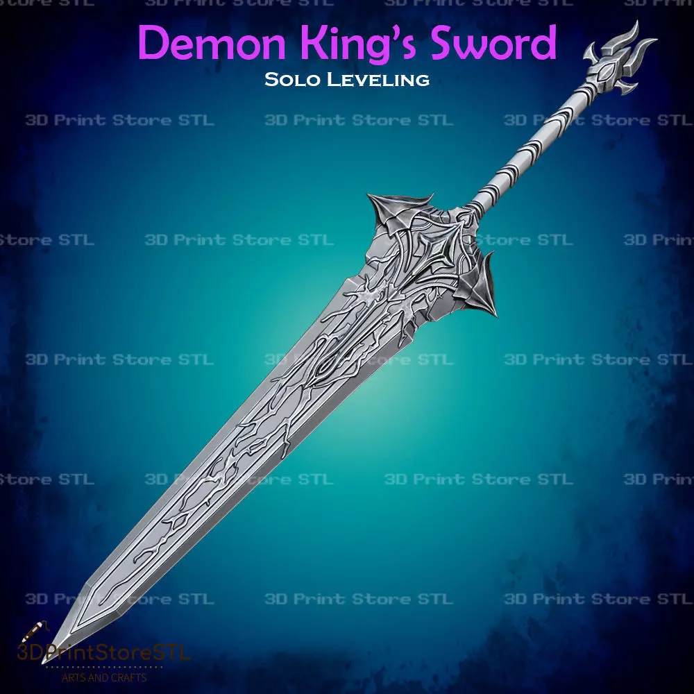 Demon King Sword Cosplay Solo Leveling - STL File 3D print model_0