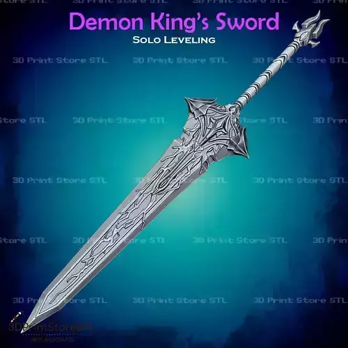 Demon King Sword Cosplay Solo Leveling - STL File 3D print model Demon King Sword Cosplay Solo Leveling - STL File 3D print model
