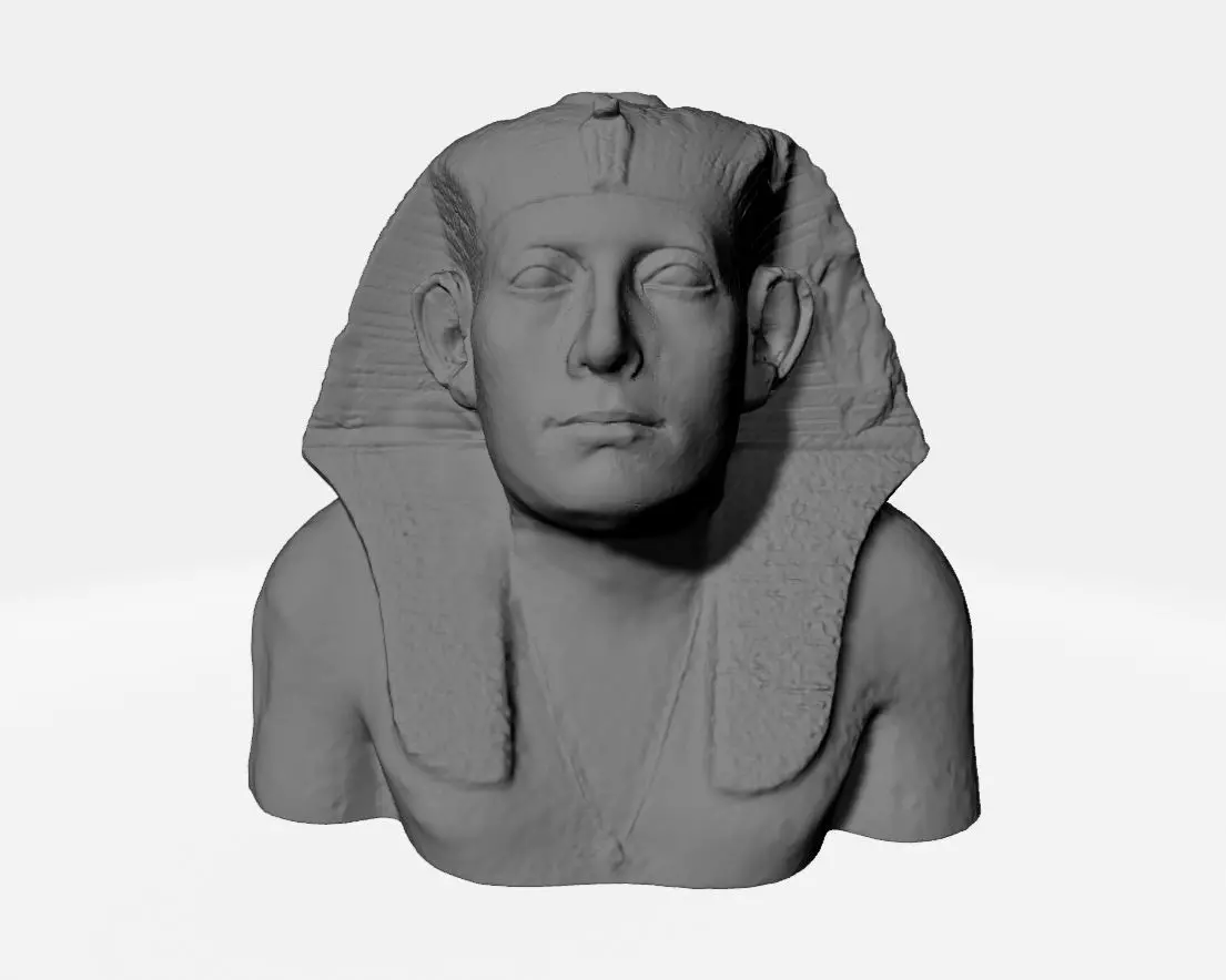 Bust of pharaoh senusret III 3D print model_0