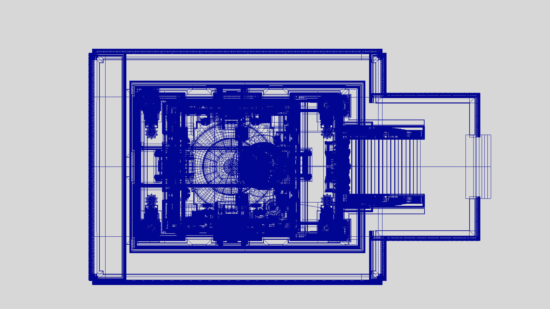 ganesha temple 3D model_3