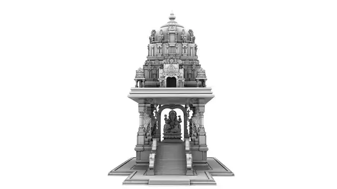 ganesha temple 3D model