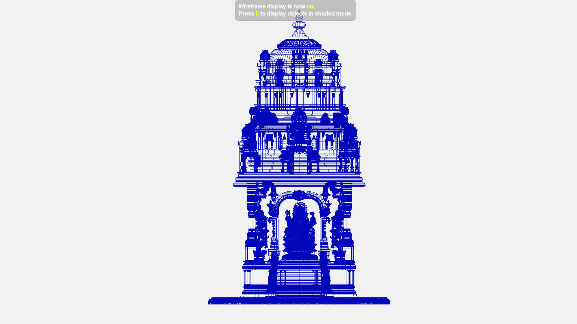 ganesha temple 3D model_13