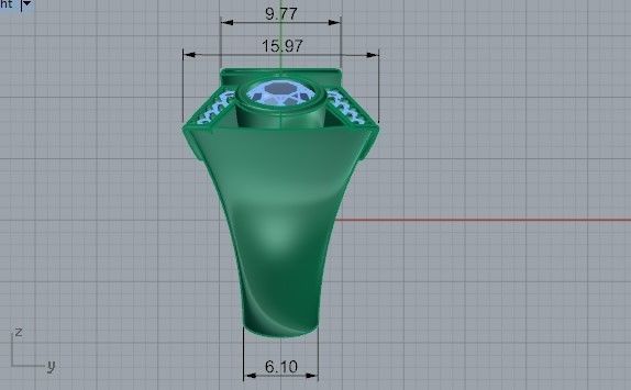 Bezel Diamond Ring 2216 3D print model_7