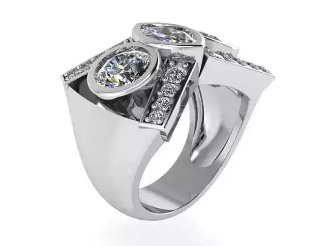 Bezel Diamond Ring 2216