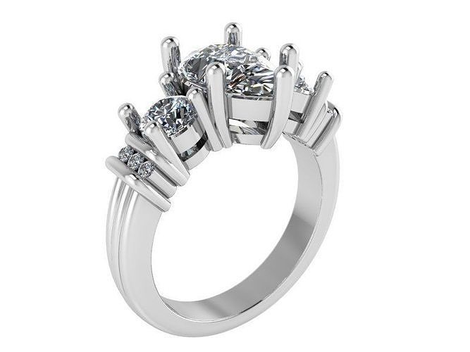  Diamond Basket Ring 2218 3D print model