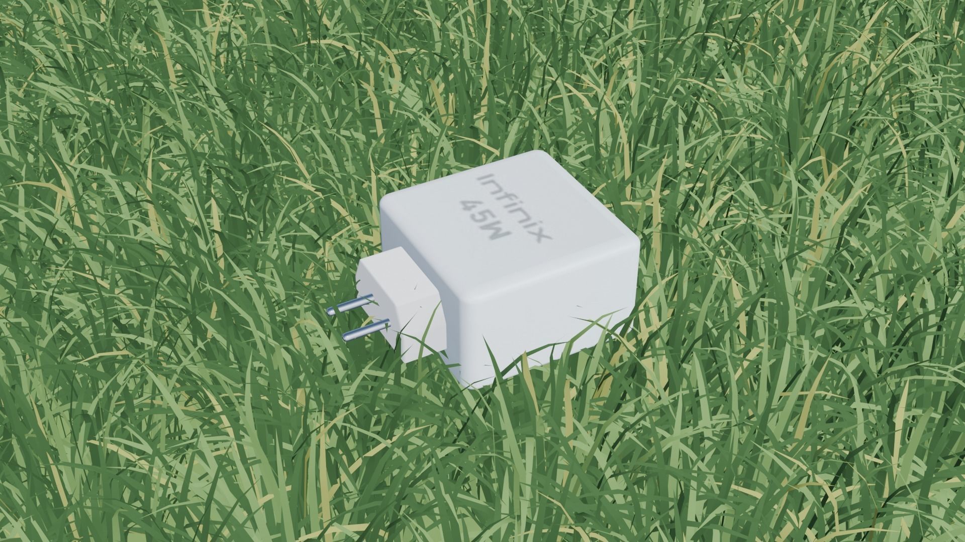 Mobile Charger Low-poly 3D model_11