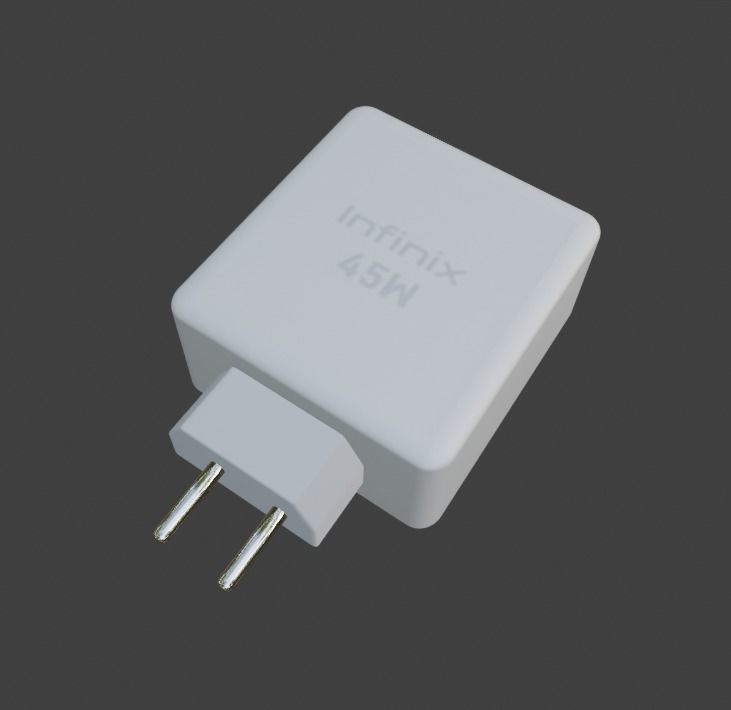 Mobile Charger Low-poly 3D model_9
