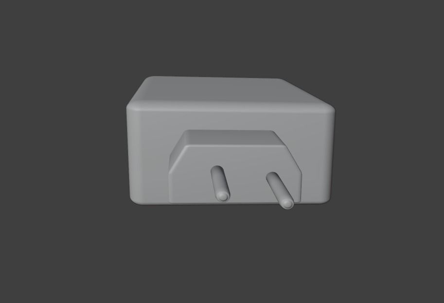 Mobile Charger Low-poly 3D model_6