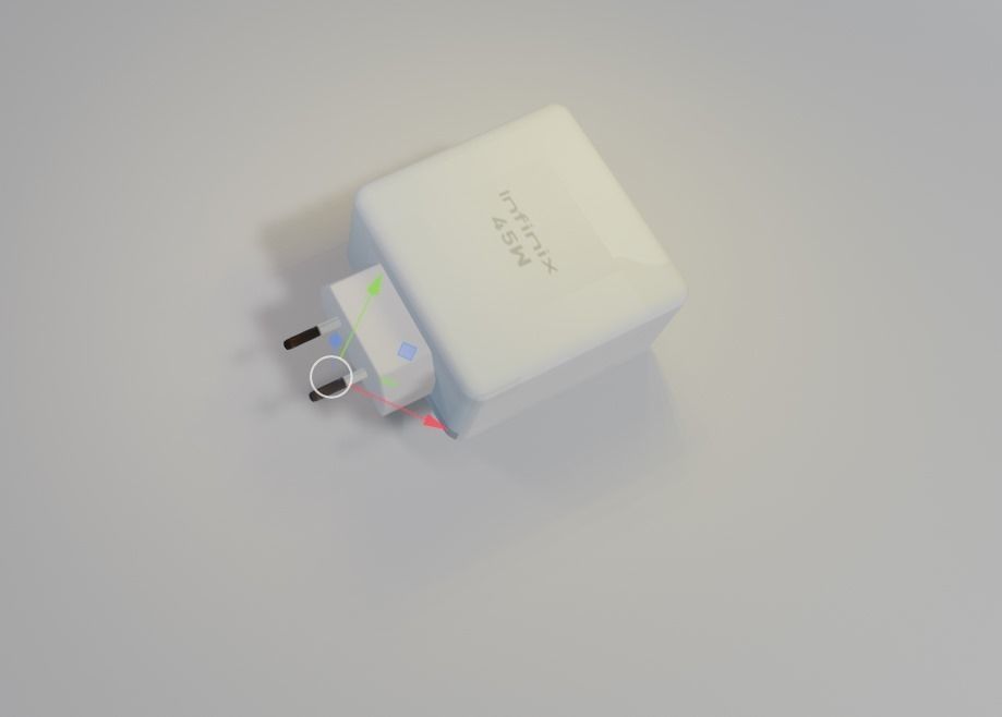 Mobile Charger Low-poly 3D model_10