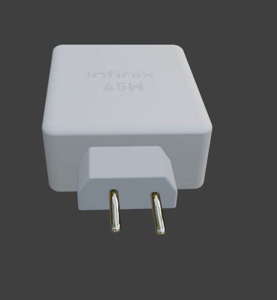 Mobile Charger Low-poly 3D model_7