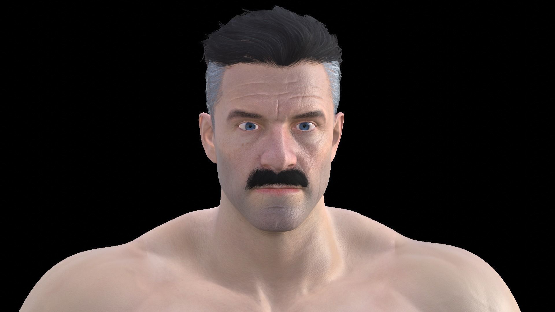 Omni Man Low-poly 3D model_1