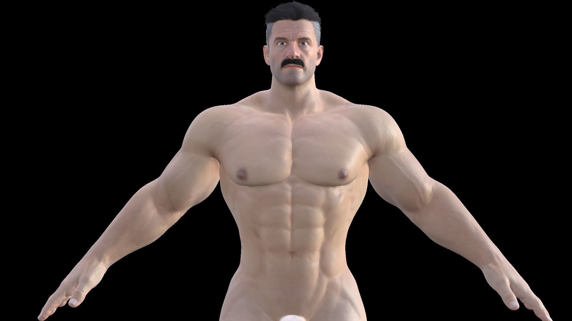 Omni Man Low-poly 3D model_5