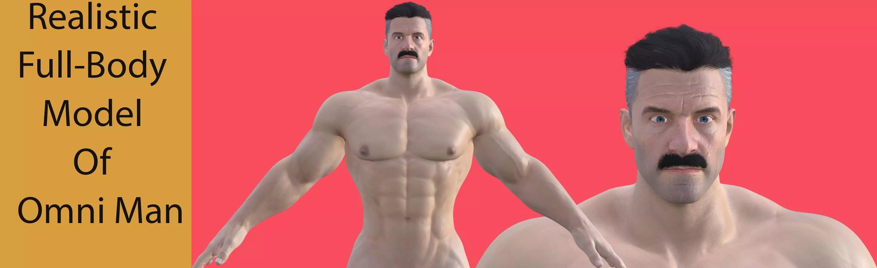 Omni Man Low-poly 3D model_0