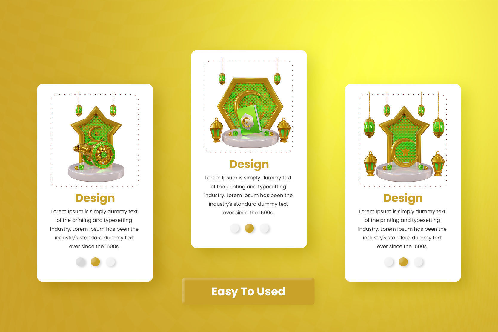 Islamic 3d Illustration  Icon Pack  3D model_2