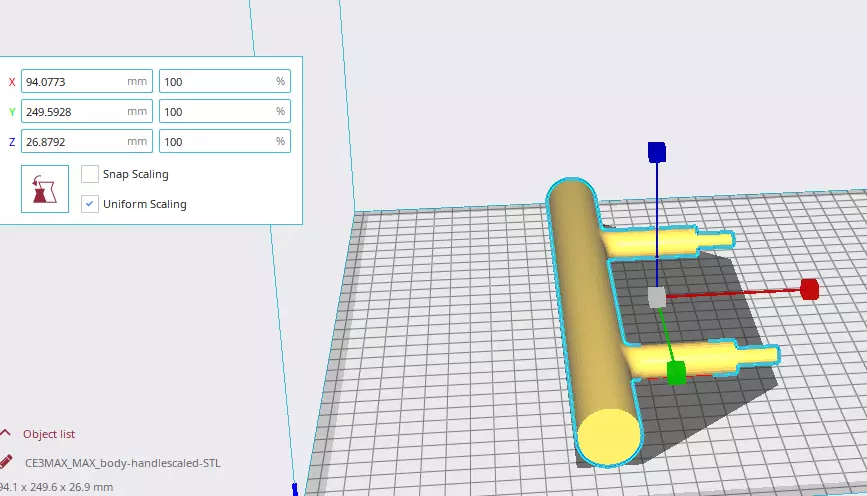 Long door pull  handle -  3D print 3D print model_0