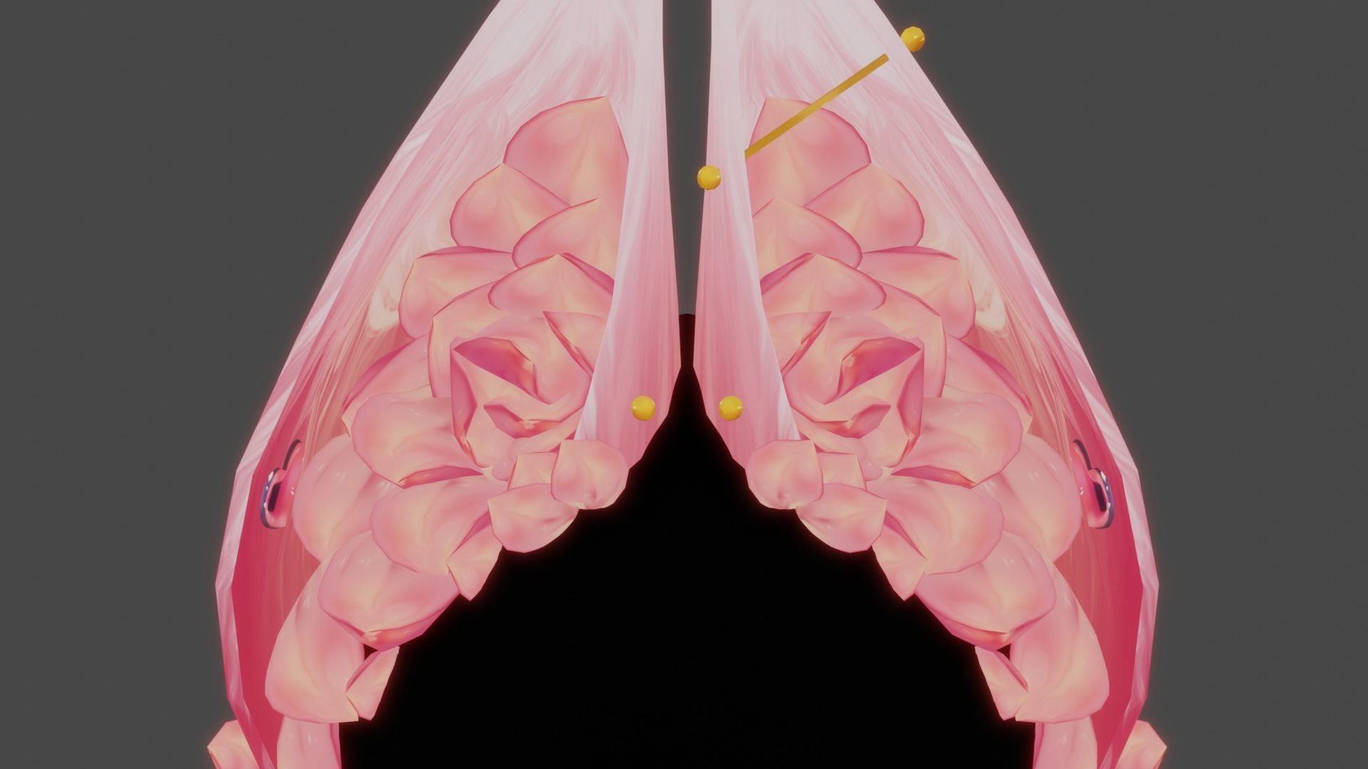 Soft Valentines day Set Low-poly 3D model_3