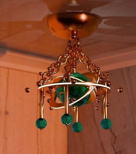 Futuristic chandelier 3D model
